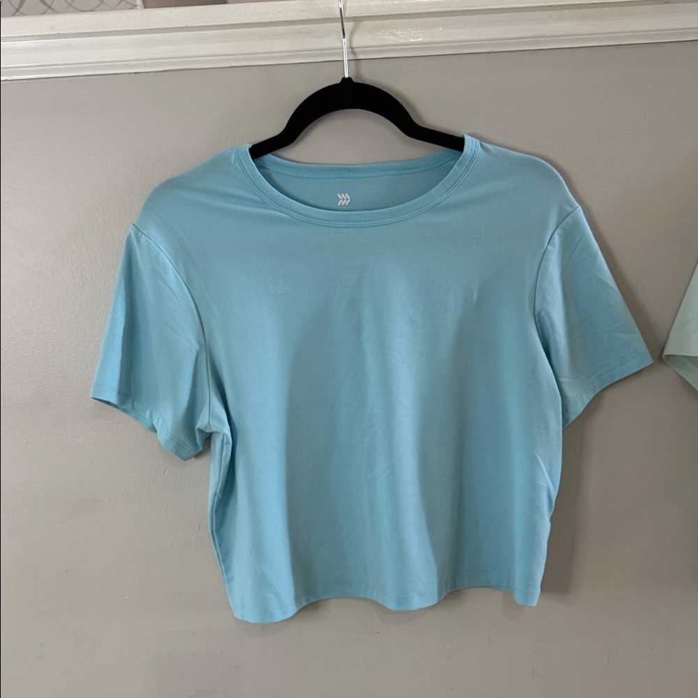All in Motion Blue and Green Women's Short Sleeve Tees - Picture 5 of 5